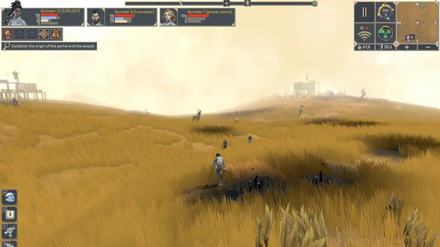 A survivor crossing tall golden grass